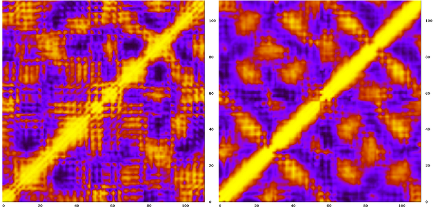  Experimental map vs. MD-derived map